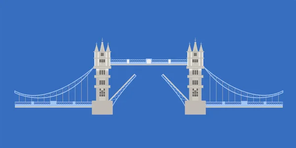 Tower Bridge, Londres, Inglaterra . — Vector de stock