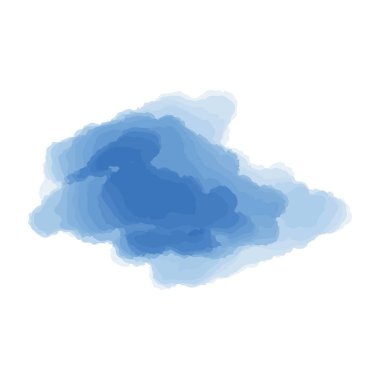 beyaz zemin üzerinde mavi bulut.