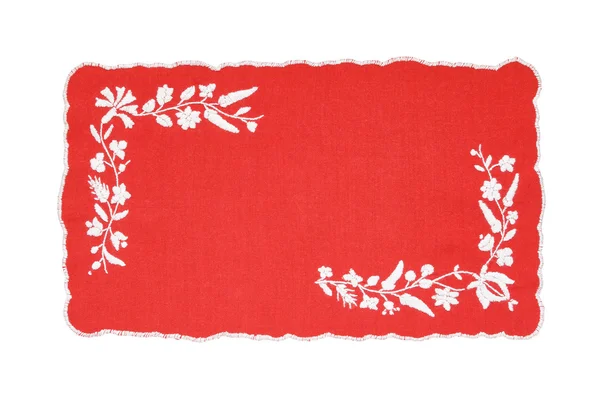 匈牙利的绣花的桌布 — 图库照片