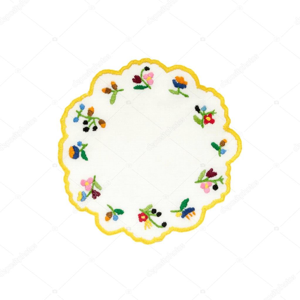 Hungarian embroidered tablecloth