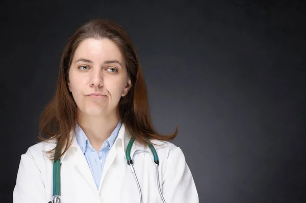 Bored, disappointed doctor — Stock Photo, Image