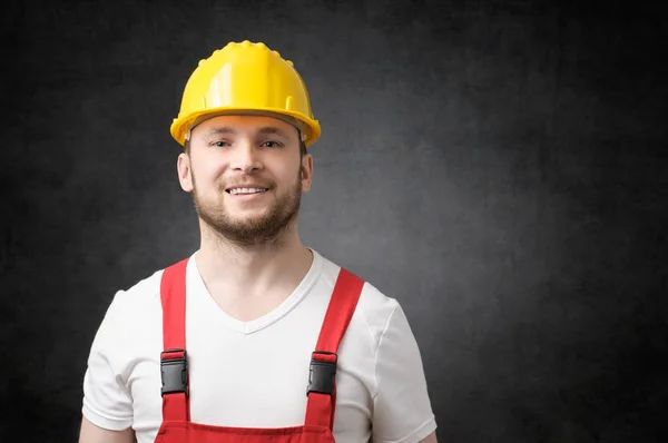 Happy worker smiling — Stock Photo, Image