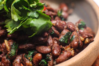 lobio bir plaka üzerinde 