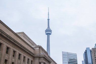 Toronto Union Station Kanada ulusal kuleden görünümünü