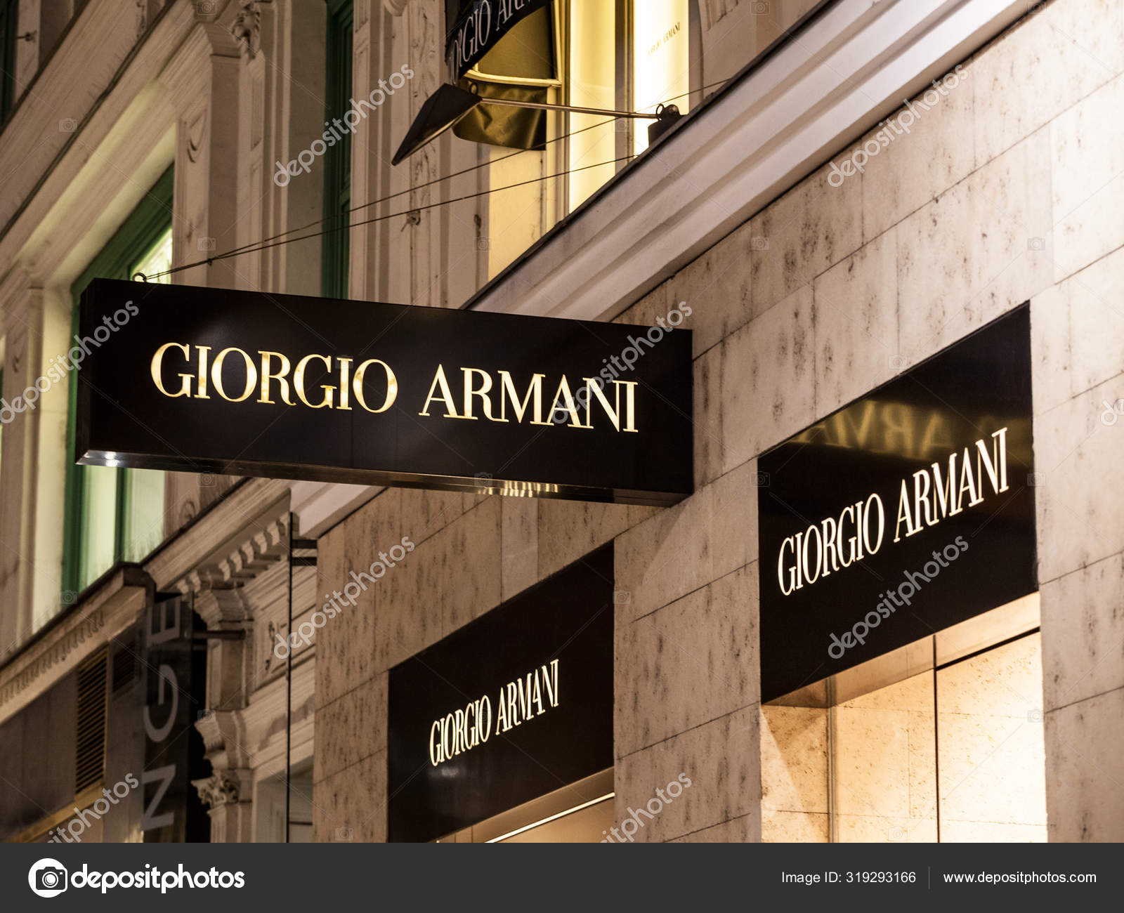 Vienna Austria November 2019 Giorgio Armani Logo Front Boutique Vienna –  Stock Editorial Photo © BalkansCat #319293166