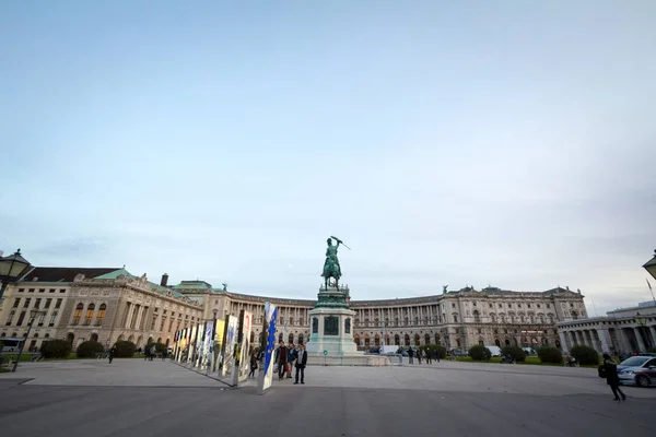 Vídeň Rakousko Listopadu 2019 Hofburgský Palác Své Uličce Neue Burg — Stock fotografie