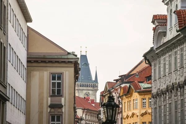 Ancienne Tour Mairie Une Tour Horloge Prague République Tchèque Prise — Photo