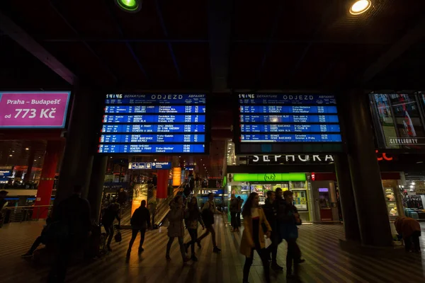 Praag Tsjechië Oktober 2019 Vertrek Aan Boord Van Ceske Drahy — Stockfoto