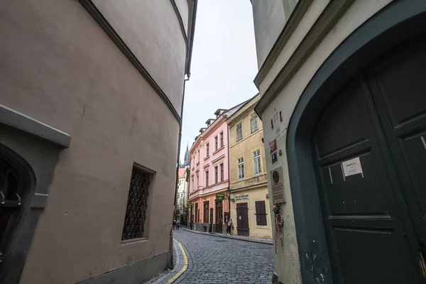 Прага Чехия Ноября 2019 Года Kosna Ulice Узкая Улица Старого — стоковое фото