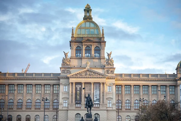 Prague Czechia Novembro 2019 Estátua São Venceslau Também Chamada Pomnik — Fotografia de Stock