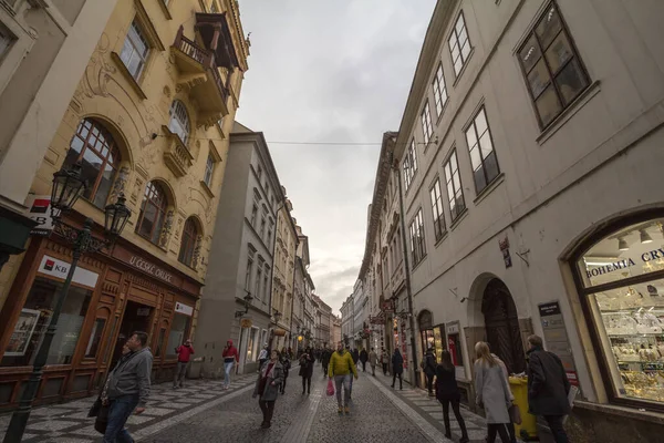 Praga Czechia Noviembre 2019 Calle Stare Mesto Celetna Ulice Centro — Foto de Stock