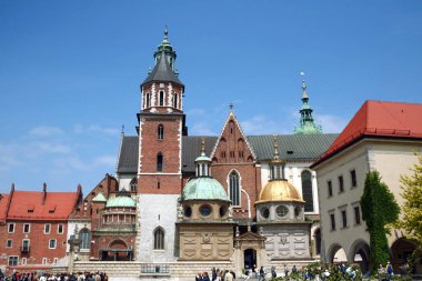 KRAKOW, POLAND - 6 Haziran 2009: Krakow 'daki Aziz Peter ve Paul Kilisesi Ayrıca Kosciol swietych apostolow piotra i pawla olarak da bilinir, bu bir barok Katolik kilisesidir.