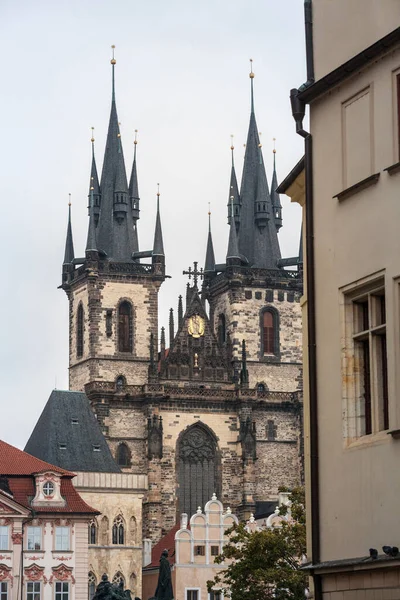 Pražská Katedrála Shora Starém Městě Také Nazývaný Kostel Matky Boží — Stock fotografie