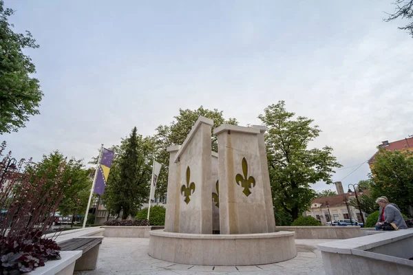 Brcko Bosnia May 2017 Bosnian War Memorial Dedicated Bosniak Victims — Stock Photo, Image