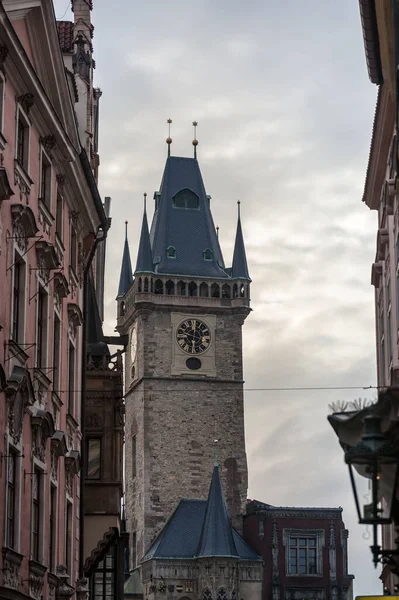 Prag Çek Cumhuriyeti Nin Önde Gelen Şehirlerinden Biri Olan Old — Stok fotoğraf