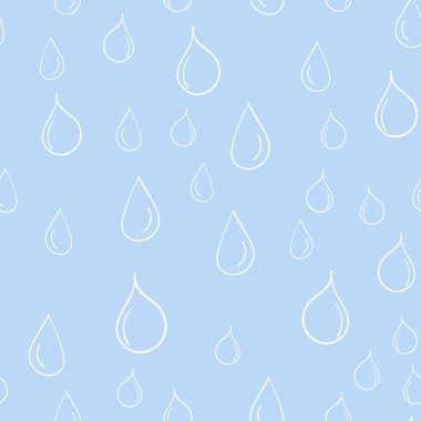 Çizgi film su damlası seamless modeli