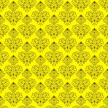 Dikişsiz vektör çiçek duvar kağıdı