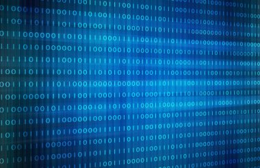 Mavi İkili Kod Arkaplanı. Resim arkaplan resmi.