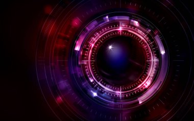 Yapay Zeka (Ai), beyin arkaplan resmi kırmızı renk