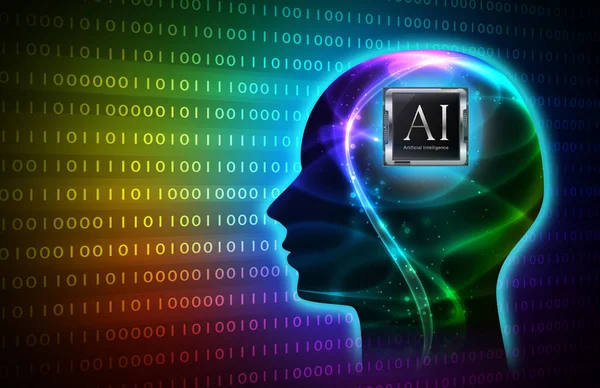 Regnbågens Intelligenta Artificiella Illustration Bakgrund Bild — Stockfoto