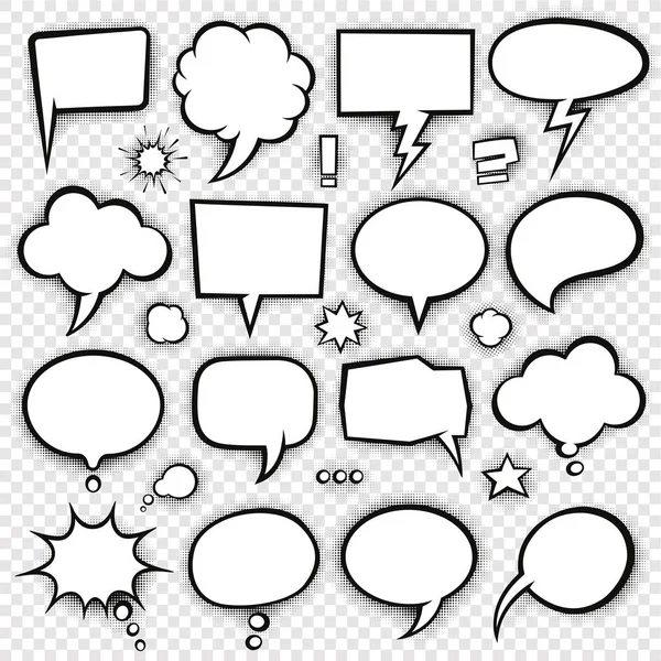 Comic bubbles and elements 4 — Stock Vector