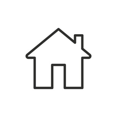 Ev ikonu. vektör illüstrasyonu