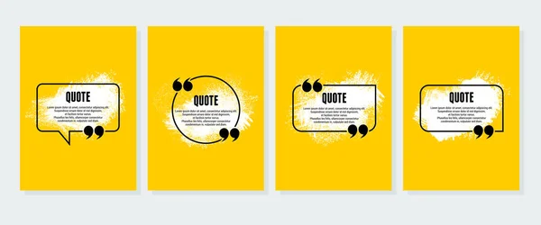 Quote frames blank templates set. — Stock Vector