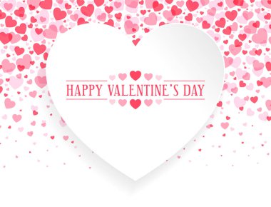 Sevgililer Günün kutlu olsun Çember Kalp Taşıyıcı Arkaplan