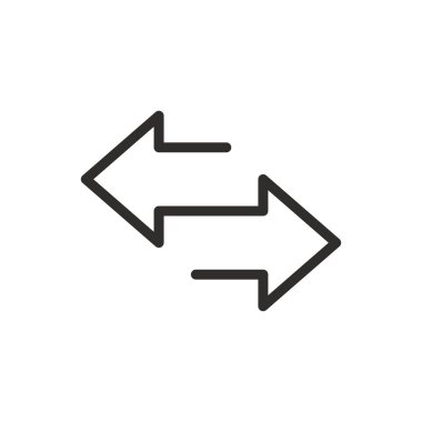 Veri Aktarımı Eğilimi İnce Satır Simgesi