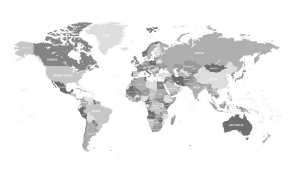 Världskarta — Stock vektor