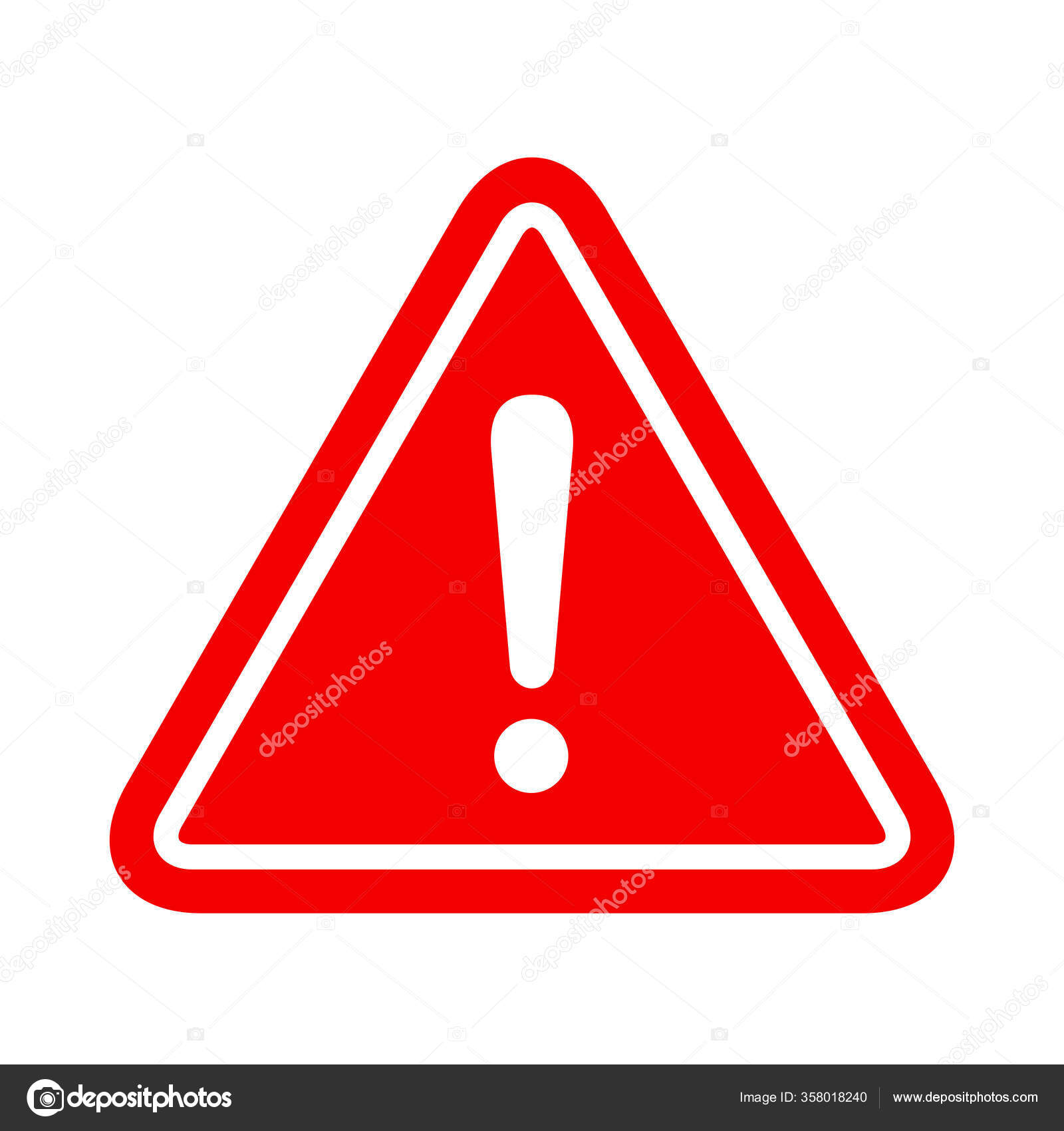 Red Alert Icon White Background Stock Vector Image by ©Fourleaflovers