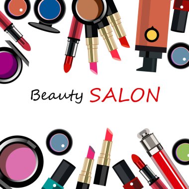 vektör moda kadın makyaj tasarım glamour