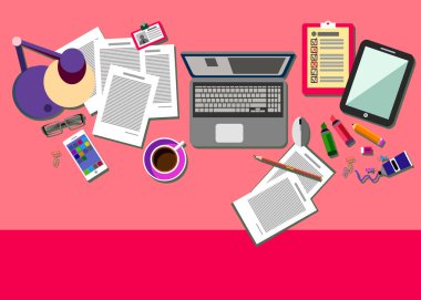 iş bilgisayar vektör Resepsiyon simge büro