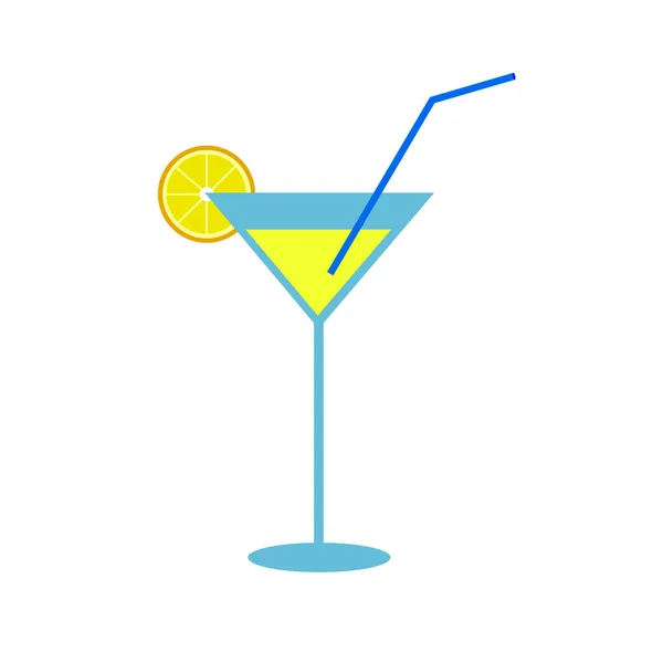 Martini vector alcohol vidrio bebida líquida — Archivo Imágenes Vectoriales