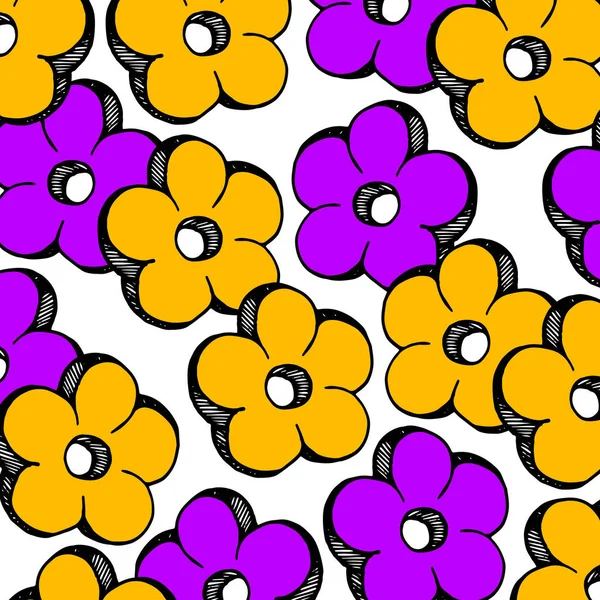 Flor abstracto vector floral icono elemento diseño — Vector de stock