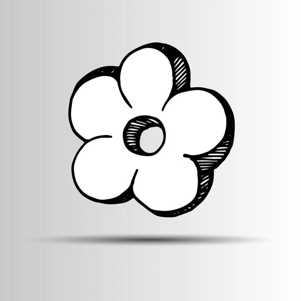 Λουλούδι αφηρημένη διάνυσμα floral εικονίδιο στοιχείο σχεδιασμού — Διανυσματικό Αρχείο