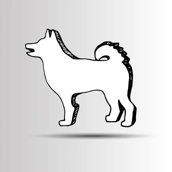 犬チワワ ベクトル漫画イラスト子犬動物 — ストックベクタ