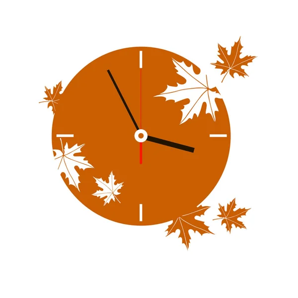 Autunno autunno vettoriale orologi freccia elettronica — Vettoriale Stock