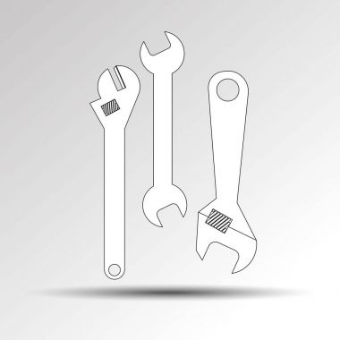 pense aracı çekiç vektör anahtarı testere onarım tornavida simgesi çalışmaları matkap