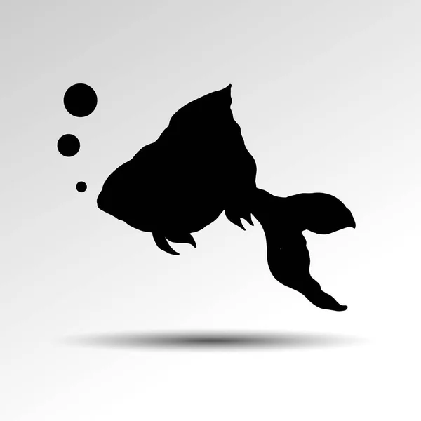 Illustration vecteur de différents types de silhouette de poisson — Image vectorielle