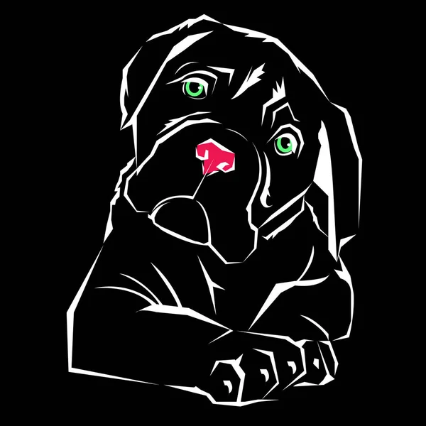 Іконка дизайн собаки Векторна емблема концепція ілюстрації — стоковий вектор