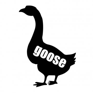 kuş, kaz, hayvan, vektör, illüstrasyon, simge, çiftlik, ördek, doğa, logo