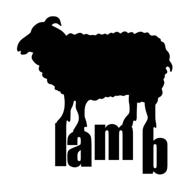 kuzu koyun hayvan illüstrasyon şirin çiftlik yün memeli beyaz doğa karikatür vektör