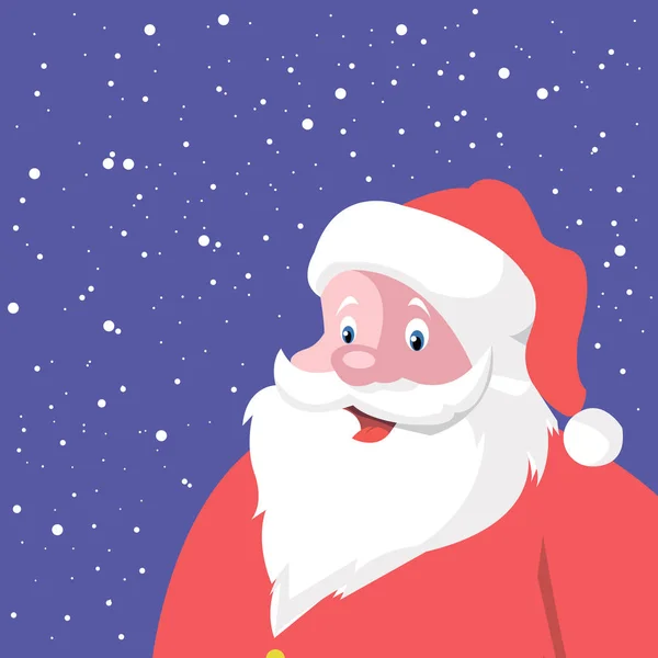 ベクトル クリスマス サンタ クロース赤い幸せ — ストックベクタ