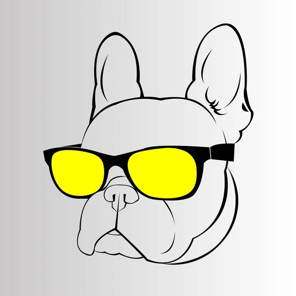 Perro vector crianza lindo animal animal bulldog francés — Vector de stock