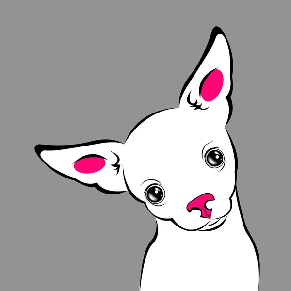 Hund Vektor lustige kleine Hause Ohren Hintergrund — Stockvektor