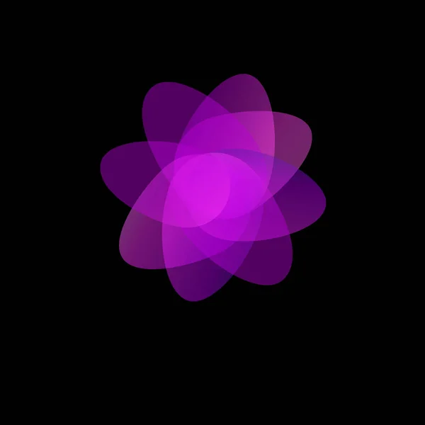 Fleur abstraite vecteur floral icône élément design — Image vectorielle