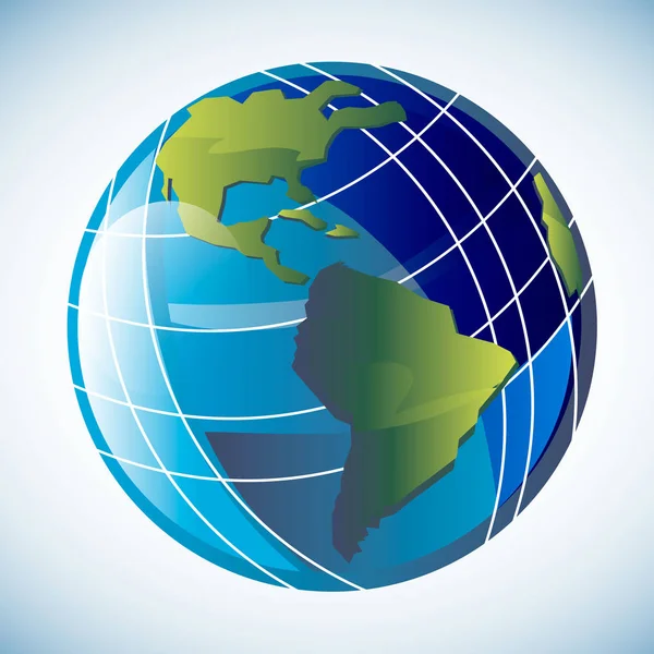 Globo mondo vettore terra globo pianeta — Vettoriale Stock
