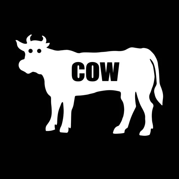 Krowa wektor kreskówka gospodarstwa cute zwierząt ilustracji — Wektor stockowy