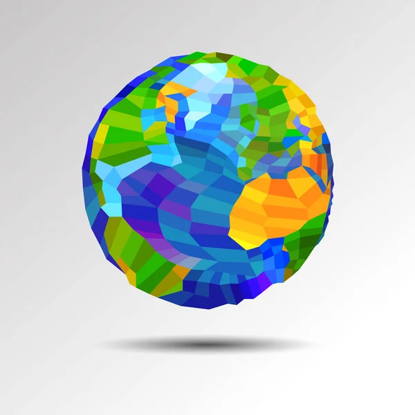 Globo mondo vettore terra globo pianeta grafico — Vettoriale Stock